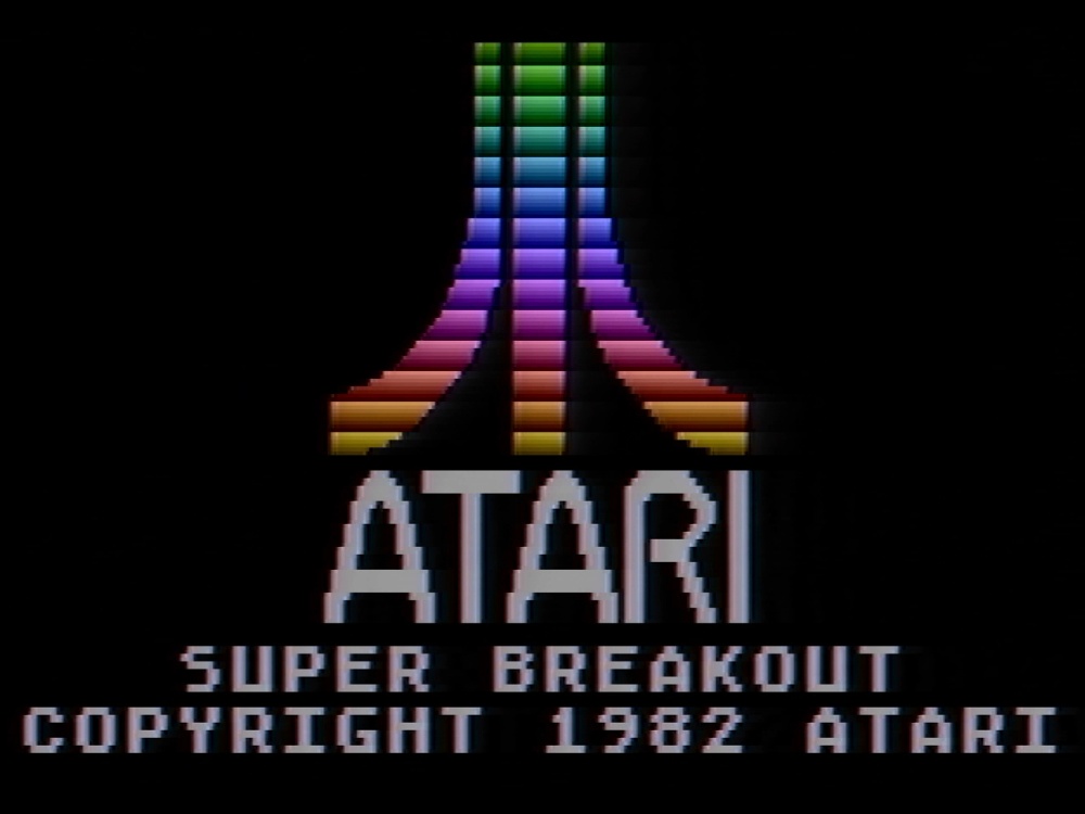 Title Screen of Super Breakout for Atari 5200